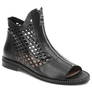 Zdjęcie produktu Czarne Sandały Armodo Modne Ażurowe Buty Damskie