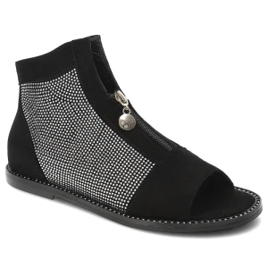 Czarne Sandały Chebello Eleganckie Obuwie Damskie