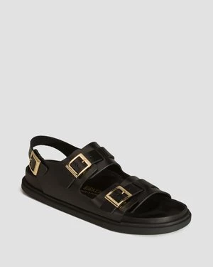 Czarne Sandały Damskie Birkenstock Cannes Natural Leather Narrow