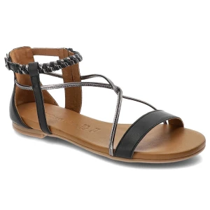 Zdjęcie produktu Czarne Sandały Damskie Tamaris Modne Letnie Buty