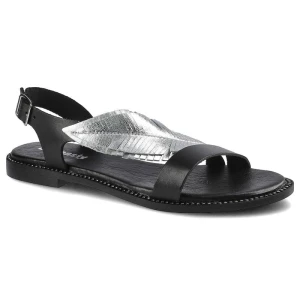 Zdjęcie produktu Czarne Sandały Dwunasty Shoes Damskie Buty Na Lato