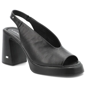 Czarne Sandały Karino Eleganckie Obuwie Damskie