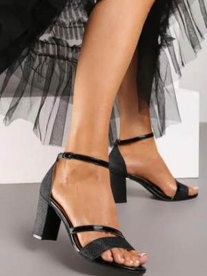 Czarne Sandały Kleonoire