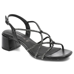 Zdjęcie produktu Czarne Sandały Tamaris Eleganckie Buty Damskie