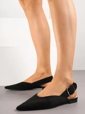 Czarne Sandały Vices Bez Pięty ze Skórzaną Wkładką Ralovira