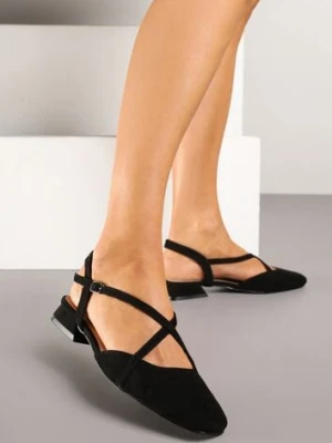 Czarne Sandały Vices z Wkładką ze Skóry Naturalnej Edimaris