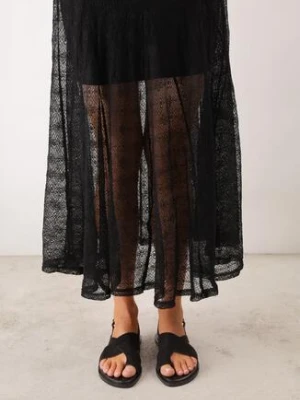 Czarne Sandały VICES ze Skrzyżowanymi Paskami i Paskiem na Duży Palec Phaisacia