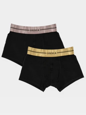 Czarne satynowe bokserki SikSilk