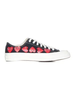 Czarne Serce Niskie Sneakersy Comme des Garçons Play