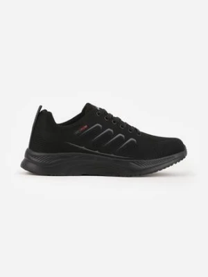 Czarne Siateczkowe Buty Sportowe Sneakersy na Piankowej Podeszwie Physalane badoxx