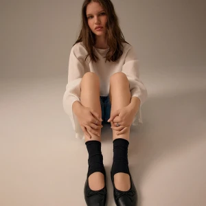 Czarne skarpetki bez palców House