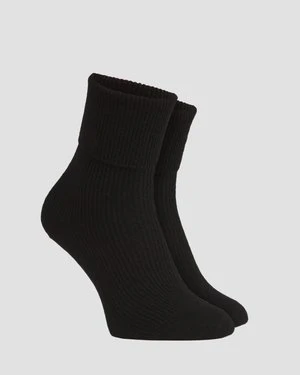 Czarne skarpety kaszmirowe unisex Johnstons of Elgin