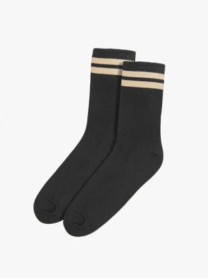 Czarne skarpety z paskami Ryłko