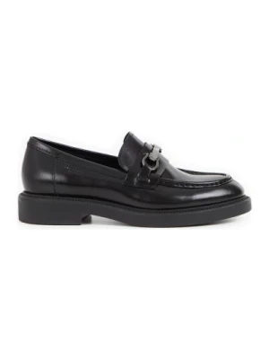 Czarne Skórzane Loafersy dla Kobiet Vagabond Shoemakers