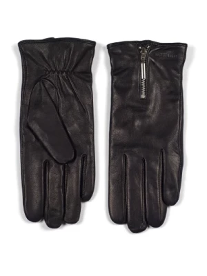 Czarne Skórzane Rękawiczki dla Kobiet Howard London