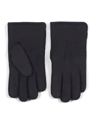 Czarne Skórzane Rękawiczki dla Mężczyzn Howard London