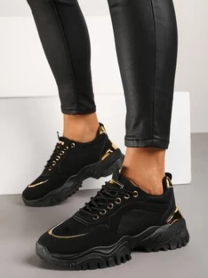 Czarne Sneakersy Achonia