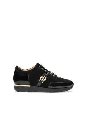 Czarne sneakersy damskie Kazar