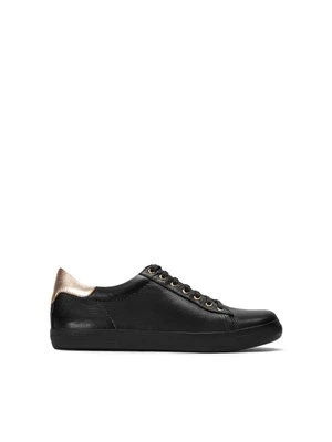 Czarne sneakersy damskie Kazar