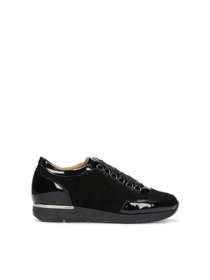 Czarne sneakersy damskie Kazar