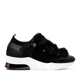 Czarne sneakersy damskie Kazar