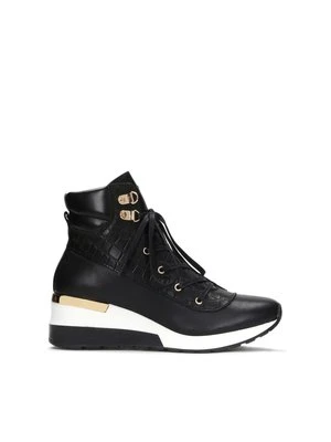 Czarne sneakersy damskie Kazar