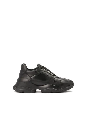 Czarne sneakersy damskie w miejskim stylu Kazar