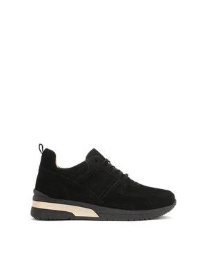 Czarne sneakersy damskie z zamszu Kazar