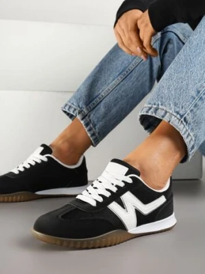 Czarne Sneakersy Klasyczne Tenisówki Istia fiori&spinc