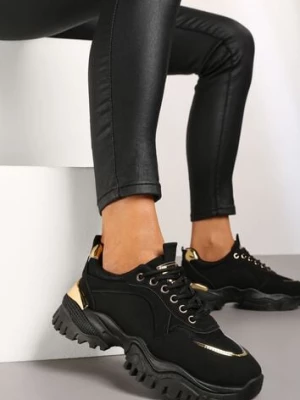 Czarne Sneakersy Myramia