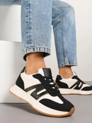 Czarne Sneakersy Ozdobione Geometrycznym Motywem Dalvisa