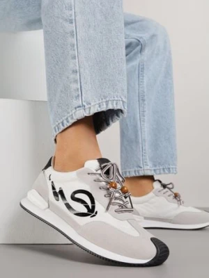 Czarne Sneakersy Ozdobione Geometrycznym Motywem Phiaronei marquiiz