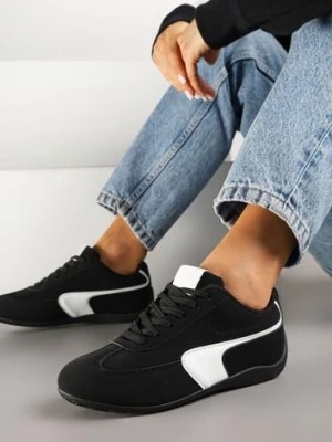 Czarne Sneakersy Typu Klasyczne Tenisówki Zelritia c'm paris
