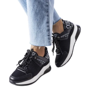 Zdjęcie produktu Czarne sneakersy Vinceza Inna marka