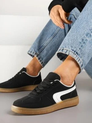 Czarne Sneakersy w Stylu Klasycznych Tenisówek Ahleria gowin