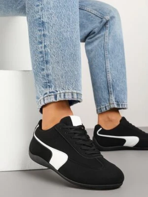 Czarne Sneakersy w Stylu Kultowych Tenisówek Virritia