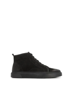 Czarne sneakersy z cholewką za kostkę Kazar