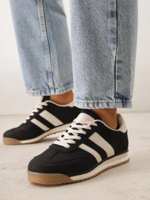Czarne Sneakersy z Dwoma Paskami Evilirea gowin