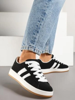 Czarne Sneakersy z Dwoma Paskami Galtewi sport