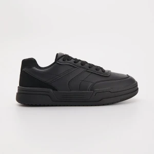 Czarne sneakersy z imitacji skóry House