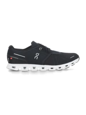 Czarne Sneakersy z Kontrastowym Logo On Running