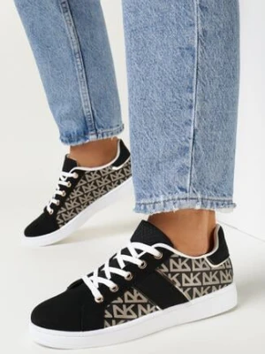 Zdjęcie produktu Czarne Sneakersy z Nadrukiem Mindi