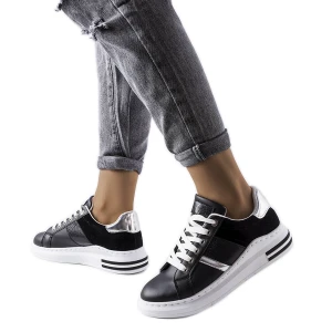 Czarne sneakersy z wstawkami Deans Inna marka