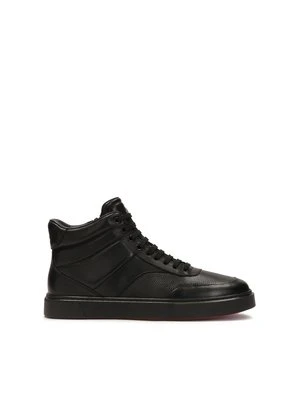 Czarne sneakersy z wysoką cholewką Kazar