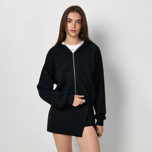 Czarne spódnico-spodenki z modalem House