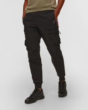 Czarne Spodnie Cargo Męskie Parajumpers Osage