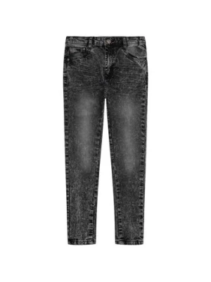 Czarne spodnie chłopięce jeansowe Minoti