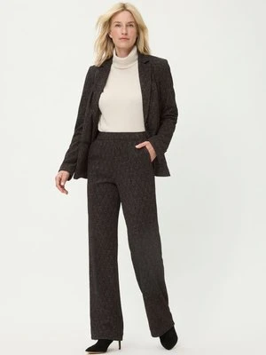 Czarne spodnie damskie Anna Wide z połyskiem – Liaison en Vogue Olsen