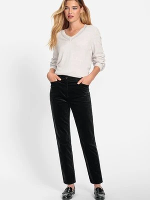 Czarne spodnie damskie Mona Slim - Tres Chic Olsen