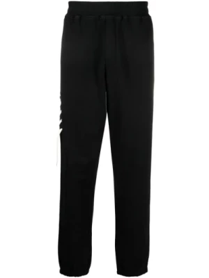Czarne spodnie do joggingu z elastycznym pasem z organicznej bawełny Craig Green